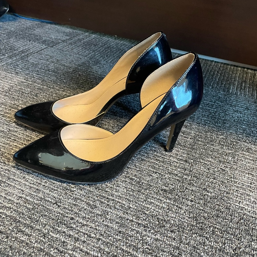 BCBGeneration Black Stiletto Heels with D'Orsay Design
